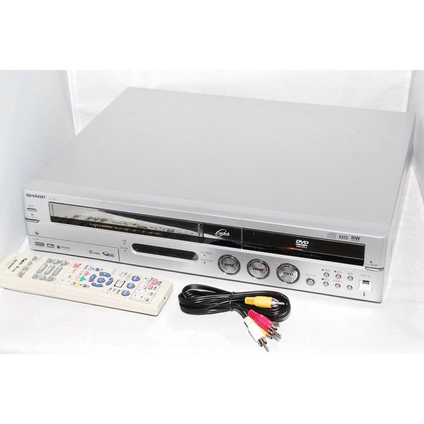 簡単ダビング vhs dvd HDD 160GB 一体型レコーター vhs ビデオデッキ SHARP DV-TR11【中古】 |  株式会社プロスパージャパン