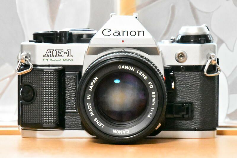 フィルムカメラ レンズセット Canon AE-1PROGRAM FD50mm F1.4【中古