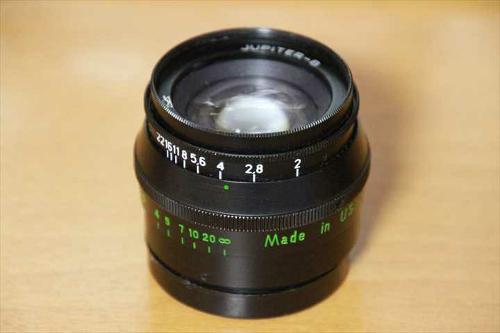 Jupiter-8 50mm f2 L39 フード、LMアダプター付き - レンズ(単焦点)