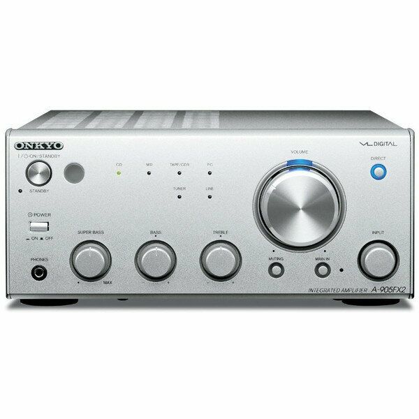 ONKYO A-905FX2(S) INTEC205 プリメインアンプ 80W 80W(4Ω) シルバー