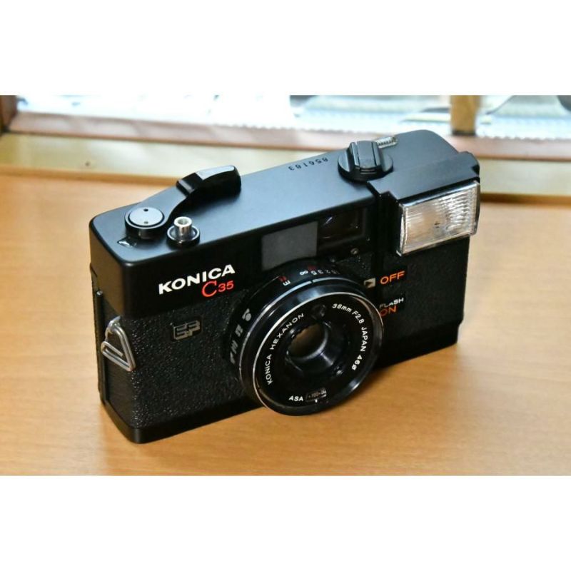 フィルムカメラ Konica コニカ C35 EF HEXANON ヘキサノン 38mm F2.8