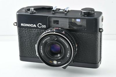 329- KONICA コニカC35EF 真新しい ピッカリコニカ 分解整備済の完動美品